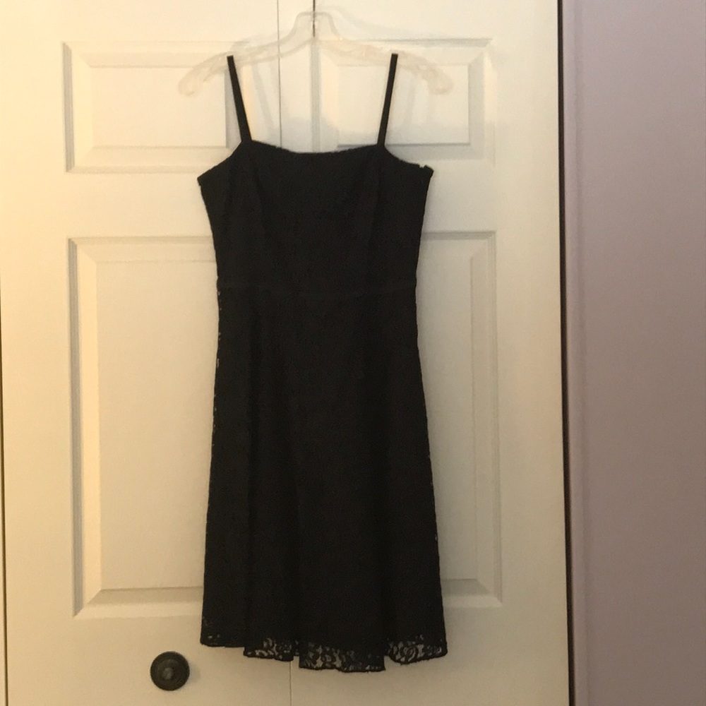 Black lace dress